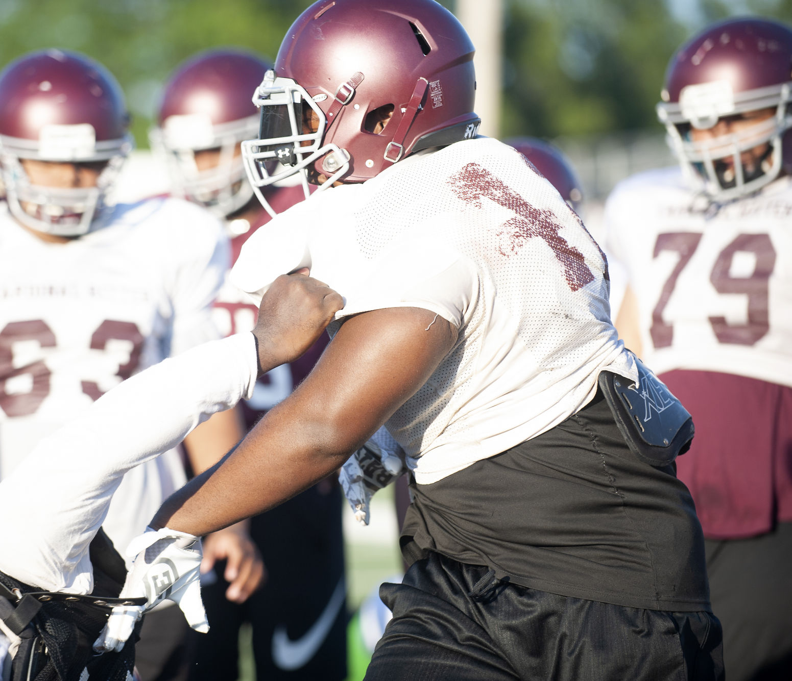 Cardinal Ritter and Parkway North football practice